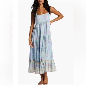 Billabong Hideaway Shine One Tiered Maxi Dress